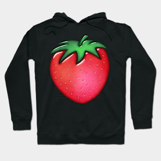 Glass Strawberry watercolor painting Hoodie